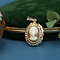 vintage Gold pendant with cameo 14 kt