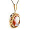 vintage Gold pendant with cameo 14 kt