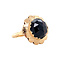 vintage Gold ring with garnet 14 kt