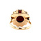 vintage Gouden ring met granaat 14 krt