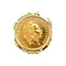 vintage Gouden munt ring 14 krt