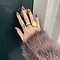 vintage Gouden munt ring 14 krt