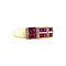 vintage Ring with ruby and diamond 9 ct