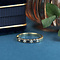 vintage Gold ring with sapphire and diamond 14 krt