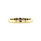vintage Gold ring with sapphire and diamond 14 krt