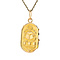 vintage Gold scarab pendant with blue gemstone 18 kt