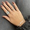 vintage White gold ring with diamonds 18 krt