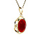 vintage Gold pendant with carnelian 14 kt