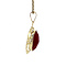 vintage Gold pendant with carnelian 14 kt