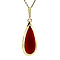 vintage Gold pendant with carnelian 14 kt