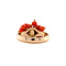 vintage Gold ring with blood coral 14 kt