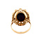 vintage Gold ring with garnet 14 krt