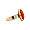 vintage Ring with blood coral 12 krt