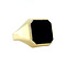 vintage Gouden zegelring met onyx 14 krt