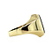 vintage Gouden zegelring met onyx 14 krt