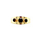 vintage Gouden ring met granaat 14 krt