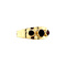 vintage Gouden ring met granaat 14 krt