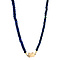 vintage Saffier collier met gouden sluiting 14 krt