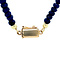 vintage Saffier collier met gouden sluiting 14 krt