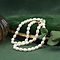 vintage Pearl necklace with gold clasp 14 kt