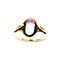 vintage Gold ring with pink sapphire 14 krt