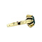 vintage Gold ring with spinel 14 krt