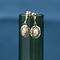 vintage Gold earrings with cameo 14 krt