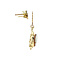 vintage Gouden oorhangers met camee 14 krt
