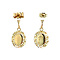vintage Gold earrings with cameo 14 krt