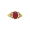 vintage Jane ring 14 kt  - Ruby Ruby