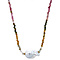 vintage Tourmaline necklace with pearl 14 kt