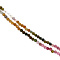 vintage Tourmaline necklace with pearl 14 krt