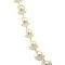 vintage Pearl necklace with gold bow clasp 14 kt