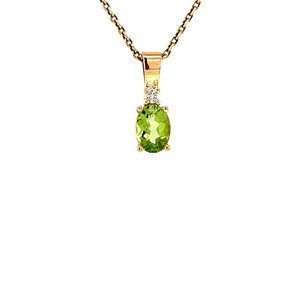 Grace pendant 14 krt - Lime