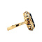 vintage Gouden ring met saffier 18 krt