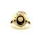 vintage Gouden ring met parel 14 krt