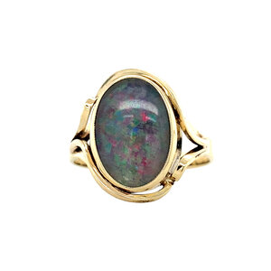 Ring with opal triplet 9 krt