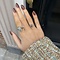 vintage Ring met opaal triplet 9 krt
