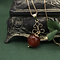 vintage Gold pendant with carnelian 14 kt
