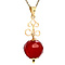 vintage Gold pendant with carnelian 14 kt