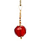 vintage Gold pendant with carnelian 14 kt