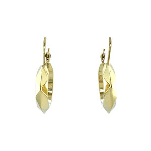 Gold fishermen earrings 14 krt