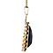 vintage Gouden entourage hanger met granaat 14 krt