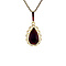 vintage Gold pendant with garnet 14 ct
