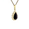 vintage Gold pendant with garnet 14 ct