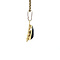 vintage Gold pendant with garnet 14 ct