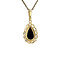vintage Gold pendant with garnet 14 ct