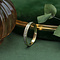 vintage Gold row ring with diamonds 14 krt