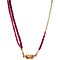vintage Gold necklace with ruby 14 krt