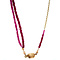 vintage Gold necklace with ruby 14 krt